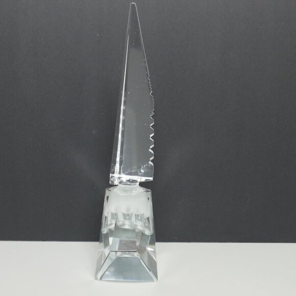 8 3/4 Inch Hoya 3D Pagoda Stopper Crystal Scent Bottle Vintage Japan PLEASE READ - Picture 3 of 7